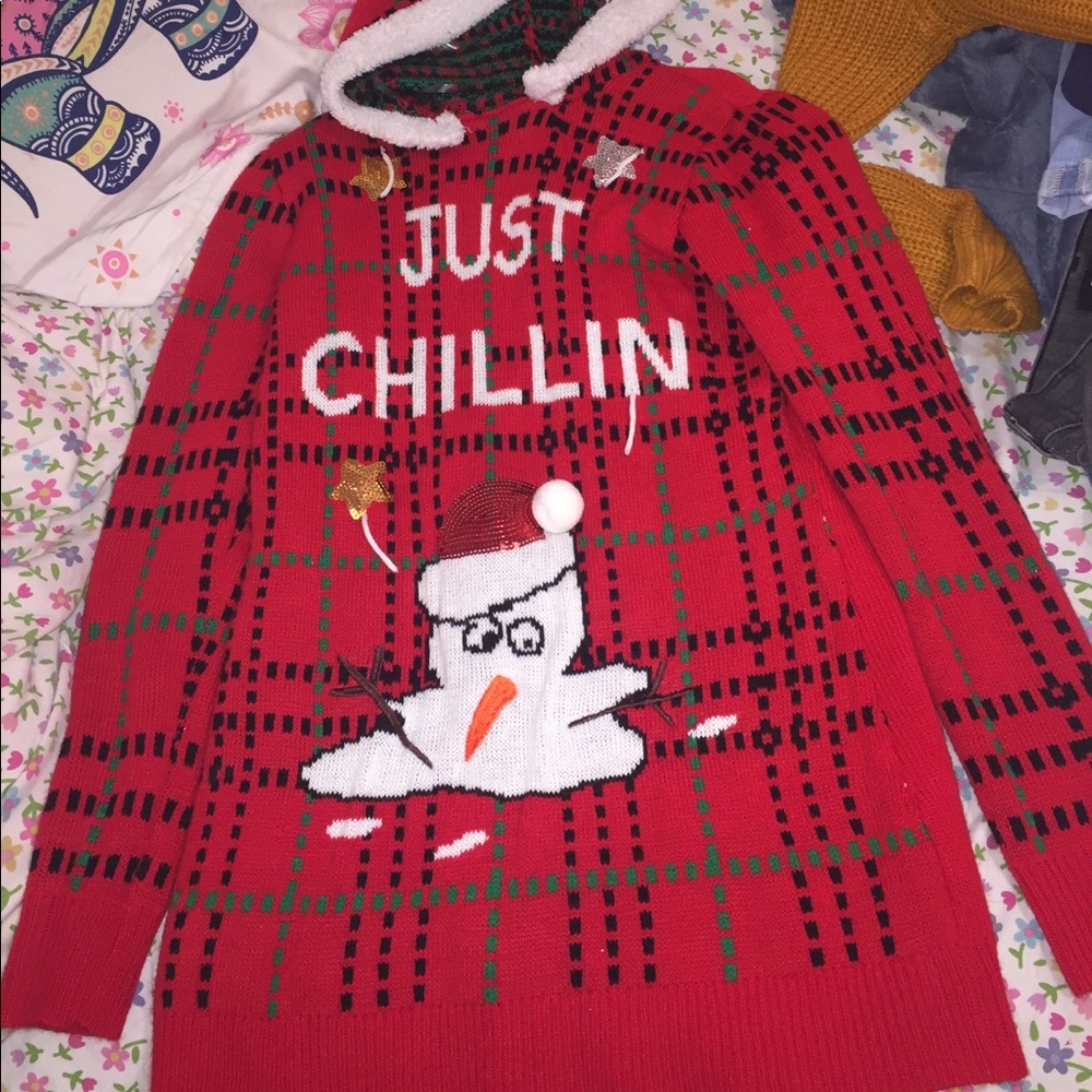 “Just chilling” Santa dress